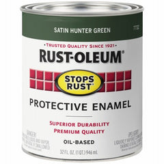 RUST-OLEUM Rust-oleum 7732-502 Rust Preventative Paint Hunter Green Qt