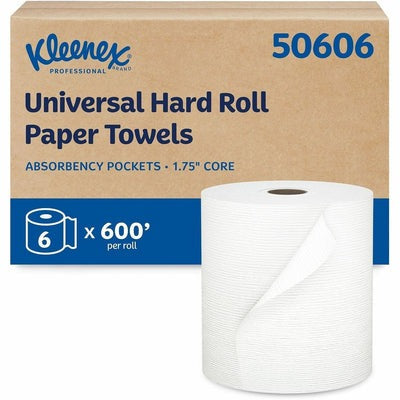 KIMBERLY-CLARK Kimberly-Clark KCC25637 Kleenex Hard Roll Paper Towels 700 ft per roll (6/Case)