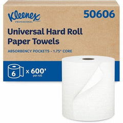 KIMBERLY-CLARK Kimberly-Clark KCC25637 Kleenex Hard Roll Paper Towels 700 ft per roll (6/Case)