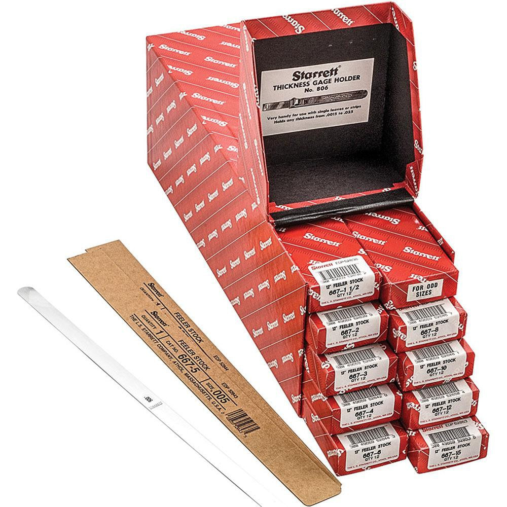 STARRETT Starrett 52883 Parallel Feeler Gage Set 108 Piece