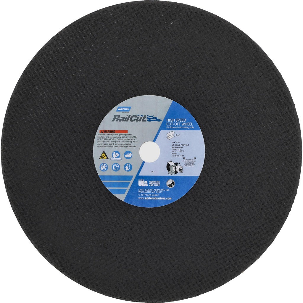 NORTON Norton 66253363694 Cut-off Wheel 14 in Zirconia Alumina