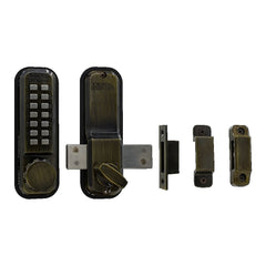 LOCKEY Lockey 2200AB Mechanical Keyless Surface Mount Deadbolt