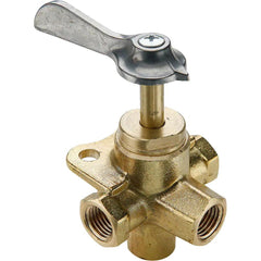 PARKER Parker V407P-4 Brass Drain Cock Shutoff Valve Nptf