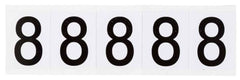 BRADY Brady 9714-8 outdoor number vinyl gloss legend 2.25 in H x 1.813 in W (card of 5)