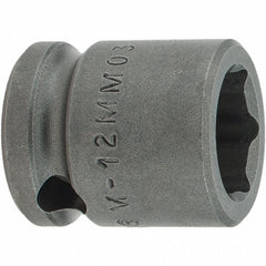 APEX Apex M-12MM03 Impact Socket 1/2 in Drive 12mm 6-point