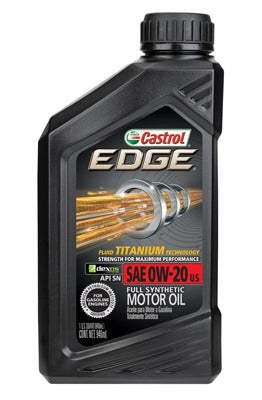 CASTROL Bp Lubricants 15D3BF 0W-20 Synthetic Motor Oil 1 Qt