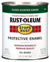 RUST-OLEUM Rust-oleum 7733-502 Dark Hunter Green Enamel Paint Qt
