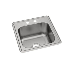ELKAY Elkay ESE2020102 Celebrity Stainless Steel Single Bowl Drop-In Sink 20\" x 20\" x 10-1/8\"