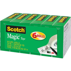 3M 3M MMM8106PKBD 3/4 inchesW Magic Tape (3/4 x 1296 in, 6 Pack) 8106PKBD