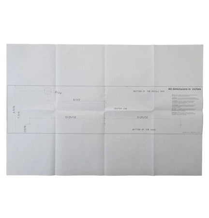 GENERAL ELECTRIC General Electric WB01X41213 Installation Template 36 Inch