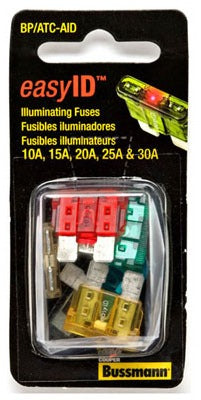BUSSMANN Cooper Bussmann BP/ATC-AID Blade Auto Fuse Assortment 5pc
