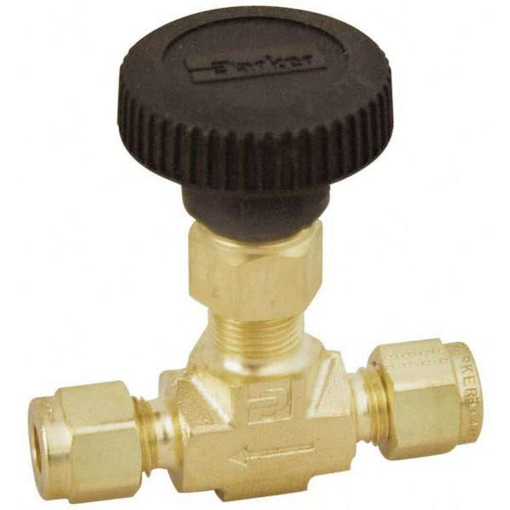PARKER Parker 6A-V6LN-B Needle Valve 3/8 Inch Compression Brass 3000 Psi