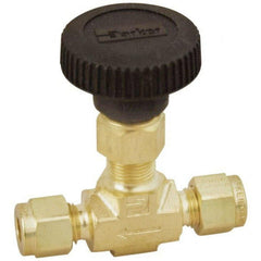 PARKER Parker 6A-V6LN-B Needle Valve 3/8 Inch Compression Brass 3000 Psi