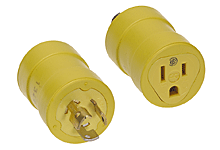 NONSTOCK Molex Brad 1705 Nema L5-15 to 5-15R Adapter 15A 125V