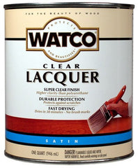 RUST-OLEUM Rust-oleum 63241 Satin Lacquer Clear Wood Finish 1 Qt