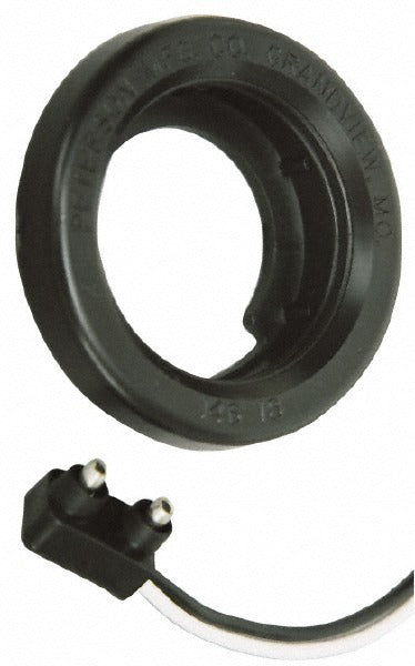 PETERSON MANUFACTURING Peterson 146-18K Black Round Rubber Lens Reflector