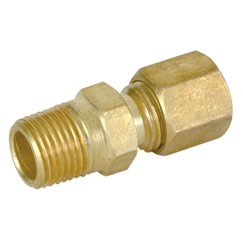 EASTMAN Eastman 65460LF 1/4 in. OD Tube x 1/2 in. MIP Compression Male Reducing Brass Union Fitting 68C Series