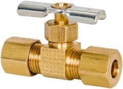 EATON Eaton A6765 Needle Valve 1/4 Inch Compression Brass 150 Psi