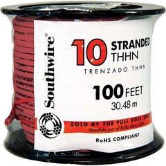 SOUTHWIRE Southwire 22975737 Thhn Thwn 10 Awg 30A 100ft Stranded Wire Red