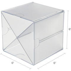 DEFLECTO Deflecto DEF350201 Stackable Cube Organizer 6 x 6 x 7.25 in 1 Each 81154494SEMQ3