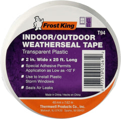 FROST KING Frost King T94H Plastic Weather-Seal Tape 2-Inch x 25-Feet
