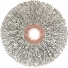WEILER Weiler 93666 Wheel Brush 3 in Stainless Steel Crimped