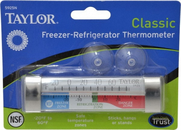 TAYLOR TECHNOLOGIES Taylor 5925N Refrigeration Thermometer 60F Max