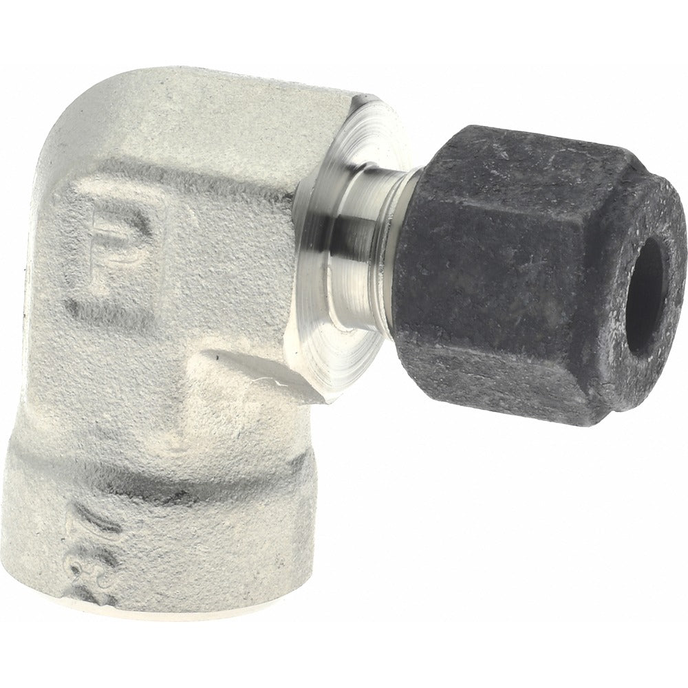 PARKER Parker 4-4 Dbz-ss Compression Female Elbow 1/4 in Fnpt Ss