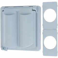 LEVITON Leviton WP2S-GY Device Electrical Box Cover Pvc
