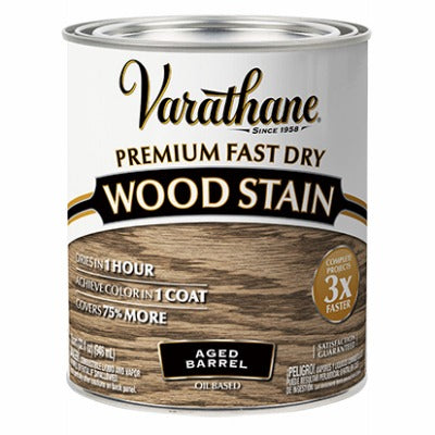 RUST-OLEUM Rust-oleum 357179 Varathane Fast Dry Wood Stain Aged Barrel Qt