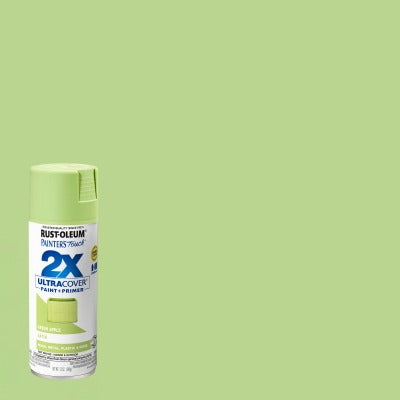 RUST-OLEUM Rust-oleum 249077 Satin Spray Paint 12 Oz Green Apple