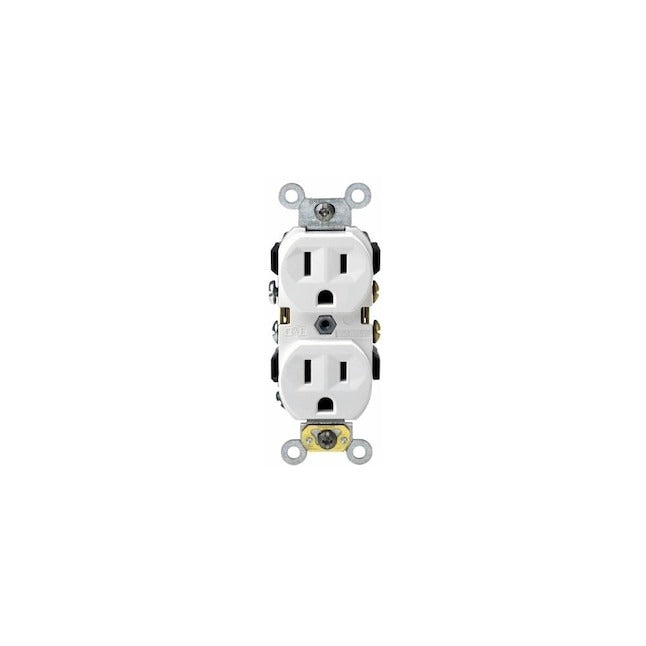 LEVITON Leviton S02-0CR15-0WS Commercial Grade 5-15R Duplex Outlet 15A (Each)