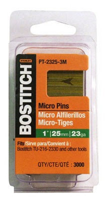 BOSTITCH Stanley Bostitch PT-2330-3M Pin Nail 23 Gauge 3000 Count