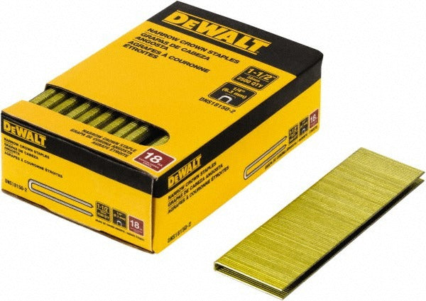 DEWALT Dewalt DNS18150-2 18 Gauge Construction Staple 1-1/2 in 2500 Pk