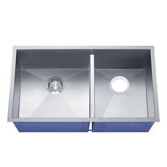DAKOTA Dakota Plumbing DSZ-6040LDSV Zoria 6040LD Undermount Sink Silver