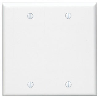 MULBERRY METAL PRODUCTS Mulberry Metal Products 90152 Endura 2-gang standard blank wall plate (4.5 in H x 4.562 in W)