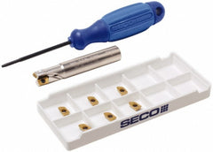 SECO TOOLS Seco 02504118 Indexable Square-shoulder End Mill 3/8 in