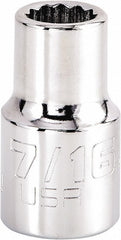PROTO Proto J5414N 7/16 Inch 12-point Hand Socket 1/2 Drive