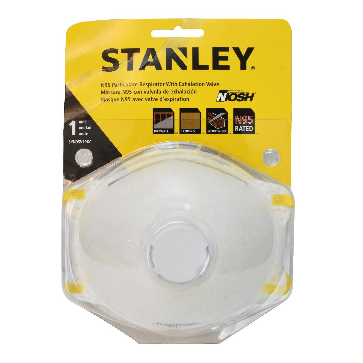 STANLEY Stanley SYN95V1PKC N95 Valved Particulate Respirator (1 Each)