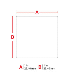 BRADY Brady PTL-19-422 Label Polyester 1 in x 1 in (250 per Roll) M6-19-422