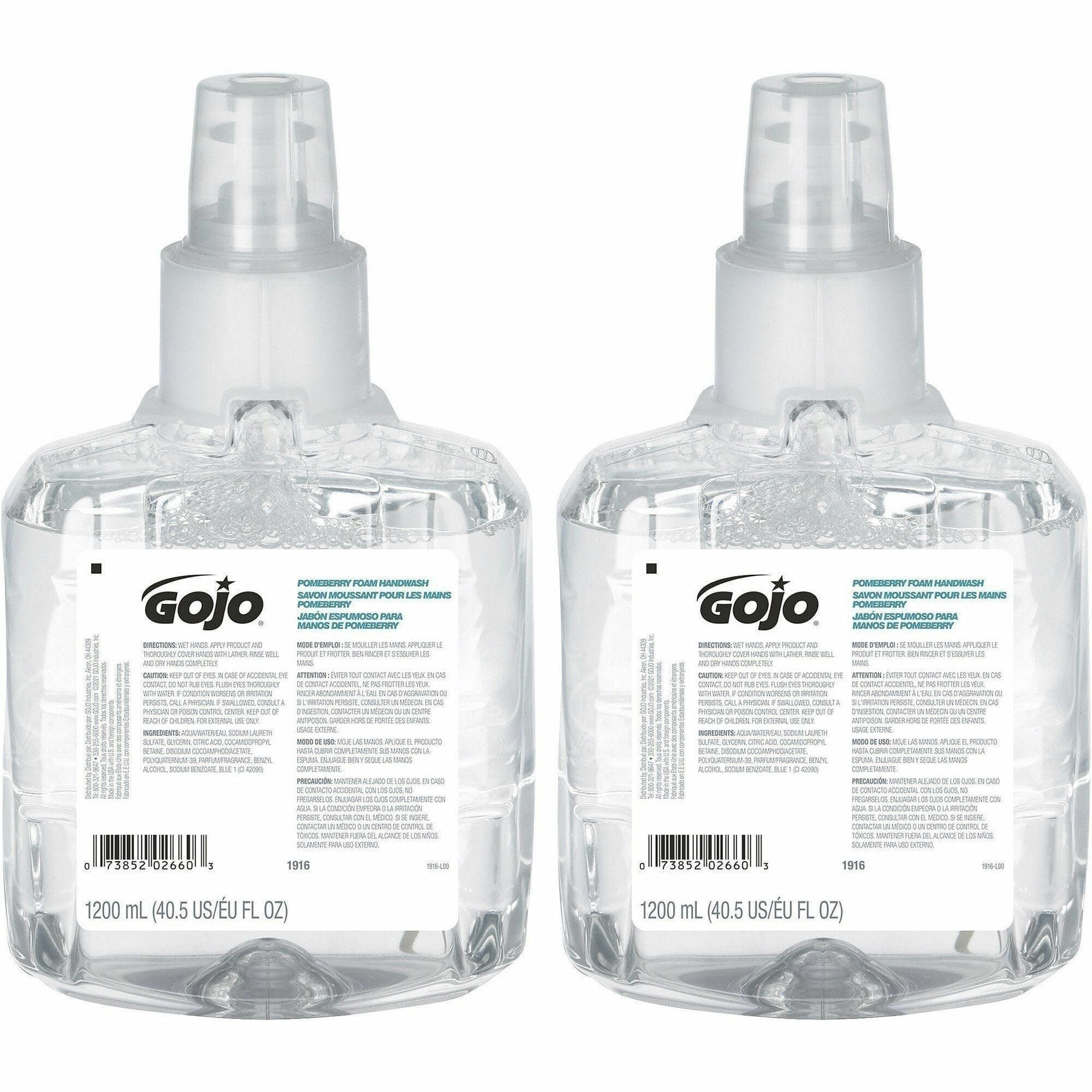 GOJO Gojo GOJ191602CT LTX-12 Pomeberry Foam Handwash Refill 1200 mL Pack of 2
