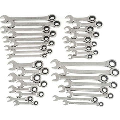 GEARWRENCH Gearwrench 85034 Ratcheting Wrench Set 34 Pc Inch Metric