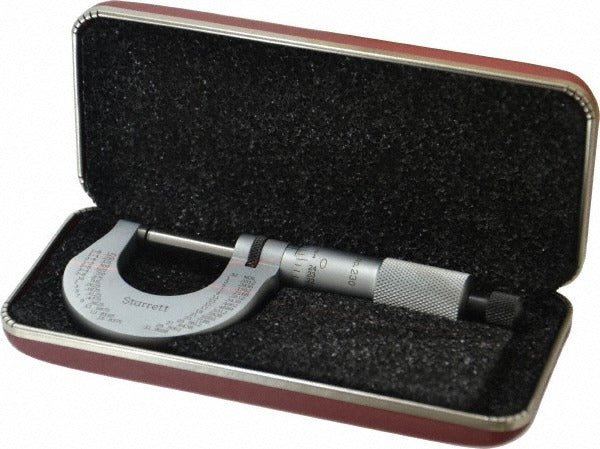 STARRETT Starrett 86409174 Mechanical Outside Micrometer 1 in