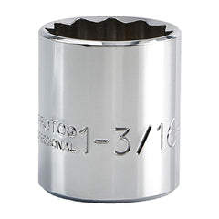 PROTO Proto J5438 Hand Socket 1-3/16 in 12-point 1/2 in Drive