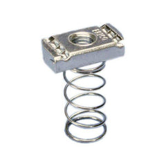 GREENFIELD Greenfield 310-3/8 Strut Nut with Spring Galvanized 3/8 Inch