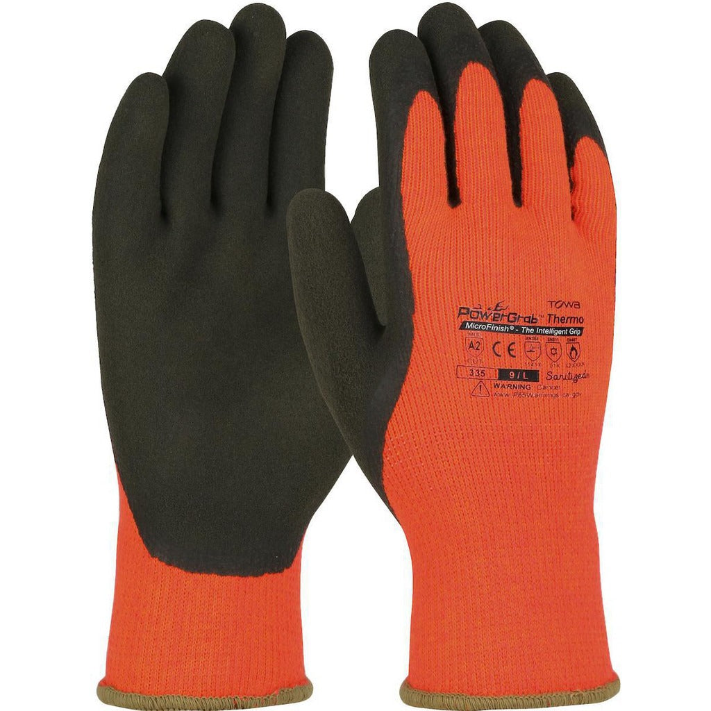 PROTECTIVE INDUSTRIAL PRODUCTS Pip 41-1400/XL Work Gloves Xl Hi-vis Orange Latex Coated