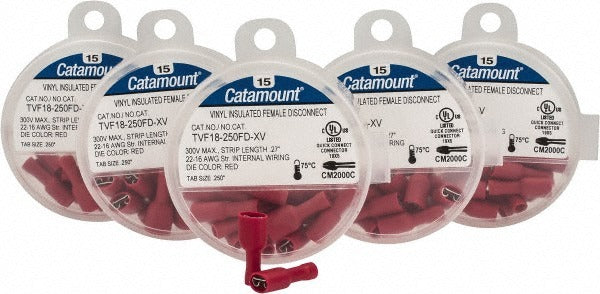 THOMAS & BETTS Thomas Betts TVF18-250FD-XV Female Wire Disconnect 75pk