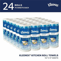 KIMBERLY-CLARK Kimberly-Clark KCC13964 Kleenex Premiere Kitchen Roll Towel (70 ct, 24 rolls per case, 10.4 x 11 in)