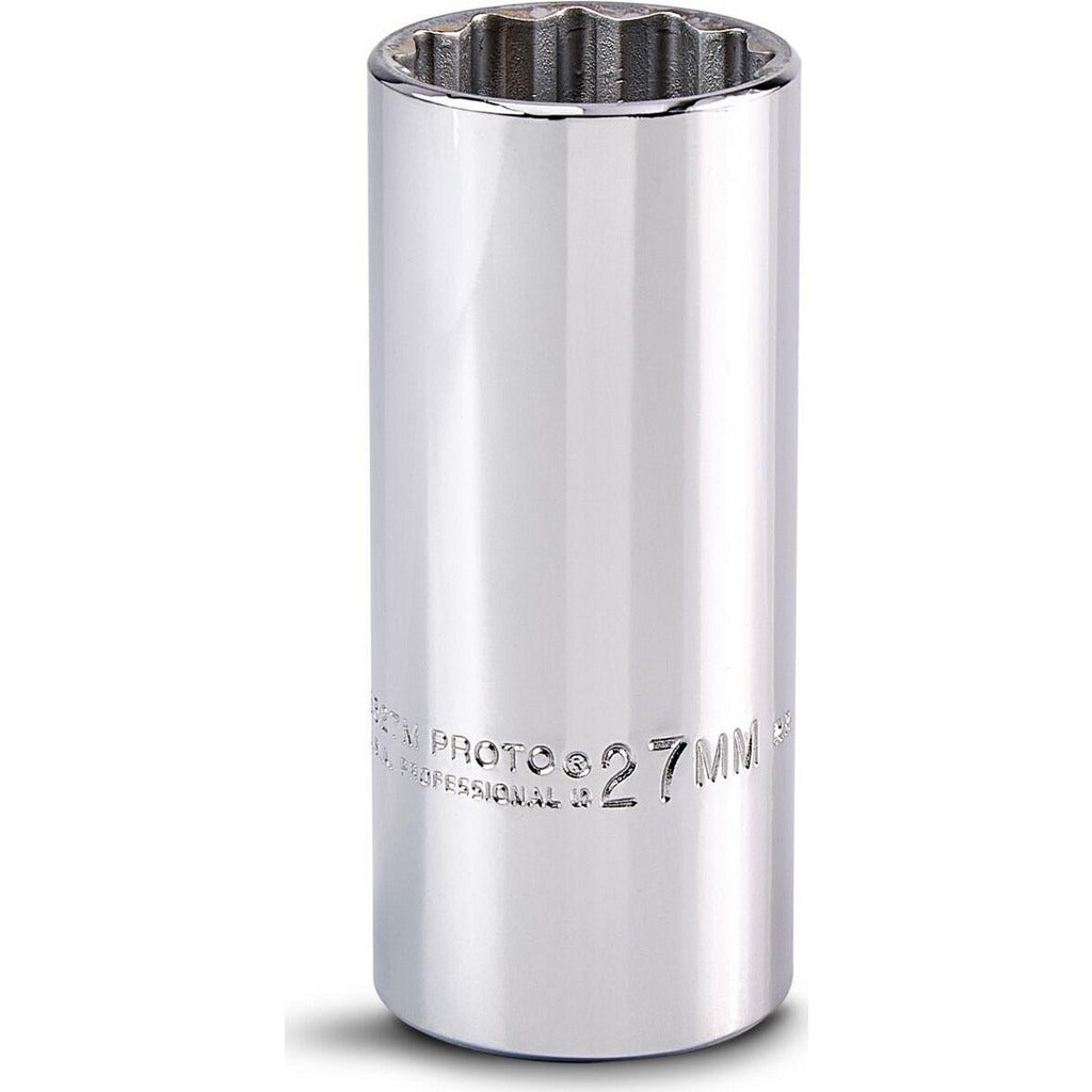 PROTO Proto J5327M Deep Hand Socket 27mm 12-point
