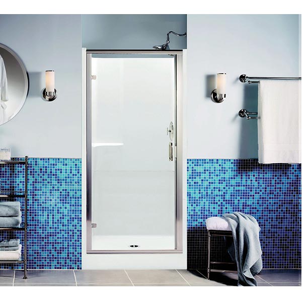 AQUATIC Aquatic 13632P-WH Everyday 2-Piece Remodeline Sectionals Shower, 36 in L x 36 in W x 72 in H, Gel-Coated/White